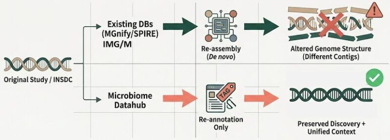 メタゲノム由来ゲノムを収集・整理した統合データベース「Microbiome Datahub」を開発